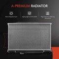 A-premium Coolant Radiator A C Condenser Cooling Kit Compatible With Mercedes-benz C63 Amg 2012-2015 Cls63 2012-2014 S C218