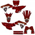 2023-2024 Crf 450 R-s Flaming Gearhead Red Senge Graphics Complete Kit For Honda 
