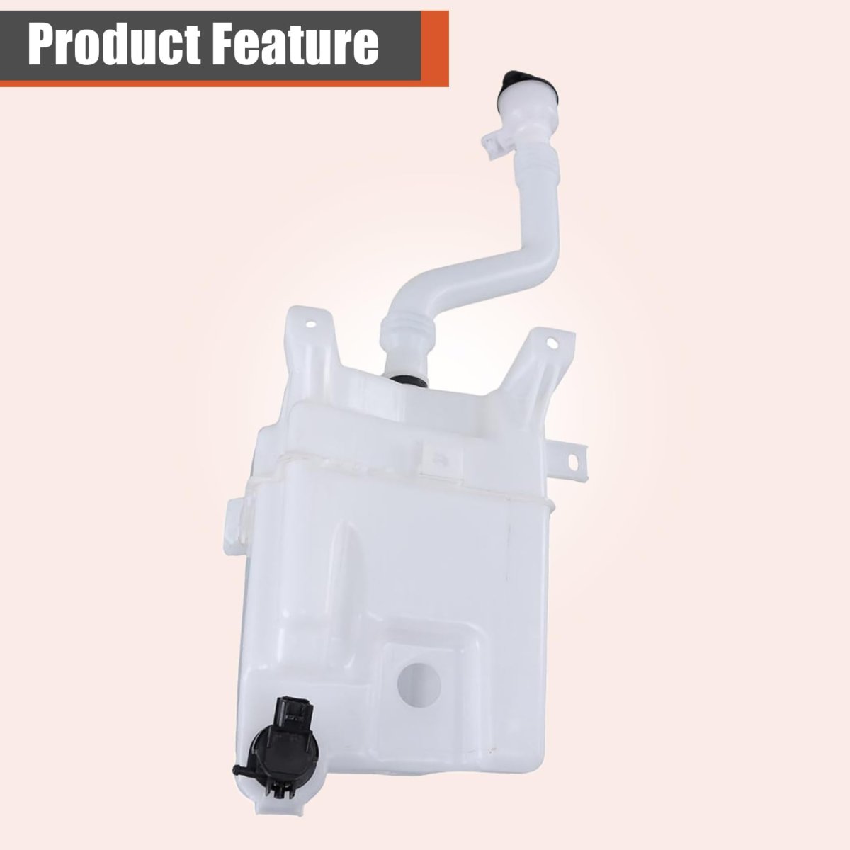 Windshield Washer Fluid Reservoir Tank With Tube For Toyota Highlander 2014 2015 2016 2017 White Replacement 85315-0e070