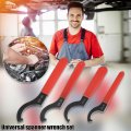 X Autohaux 4pcs Coil Over Wrench Shock Spanner Universal Adjustable C Shape Wrenches Tool