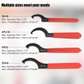 X Autohaux 4pcs Coil Over Wrench Shock Spanner Universal Adjustable C Shape Wrenches Tool