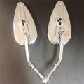 Hongk- Chromed Aluminum Teardrop Mirror Compatible With 2008a 2011 Softail Custom Fxstc B01c0st9ow