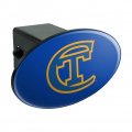 New York City College Of Technology Primary Logo Oval Tow Hitch Cover Trailer Plug Insert 2
