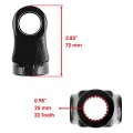 Caltric Front Drive Prop Shaft Yoke Compatible With Polaris Rzr Xp 900 Efi 2011 2012 2013