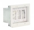 Arlington Tvbs507 Recessed Electrical Box 3-gang White 