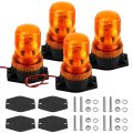 Amber Led Strobe Lights 4 Pack Warning Emergency Flashing Beacon