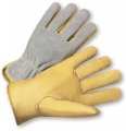 West Chester 993k Grain Cowhide Leather Driver Gloves Large Work With Split Back Keystone Thumb Kevlar Thread 