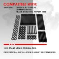 12-point Hex Nut Engine Cylinder Head Studs Assembly Kit For Dodge Ram 2500 3500 Cummins 5 9l 12v 89-98