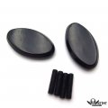 Httmt- Usmt222-015-bk-nologo- Mirror Plate Block Off Compatible With 2005-2008 Kawasaki Ninja Zx6r Zx6rr 636 Zx10r Black