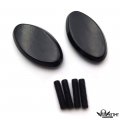 Httmt- Usmt222-015-bk-nologo- Mirror Plate Block Off Compatible With 2005-2008 Kawasaki Ninja Zx6r Zx6rr 636 Zx10r Black