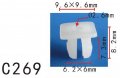 Autobahn88 Nut 8 Screw Grommet 6mm Clip Compatible With Honda Acura Oem 34301692a0000 Pack Of 20