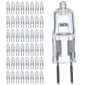 Satco S1986 20 Watt T3 Halogen Bi Pin G4 Lamp 24 Volt 260 Lumens Clear Warm White 2900k Dimmable Cri100 360 Degree Beam Accent 