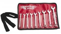 Cw100 9 Piece Midget 6 Point Box Combination Wrench Set Chrome Sae Sizes 1 8 In To 3 With Vinyl Pouch Roll