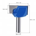 Uxcell 32mm Dia 8mm Shank Bottom Cleaning Router Bit 2 Flutes Carbide Tipped Cutter Uncoated For Woodworking