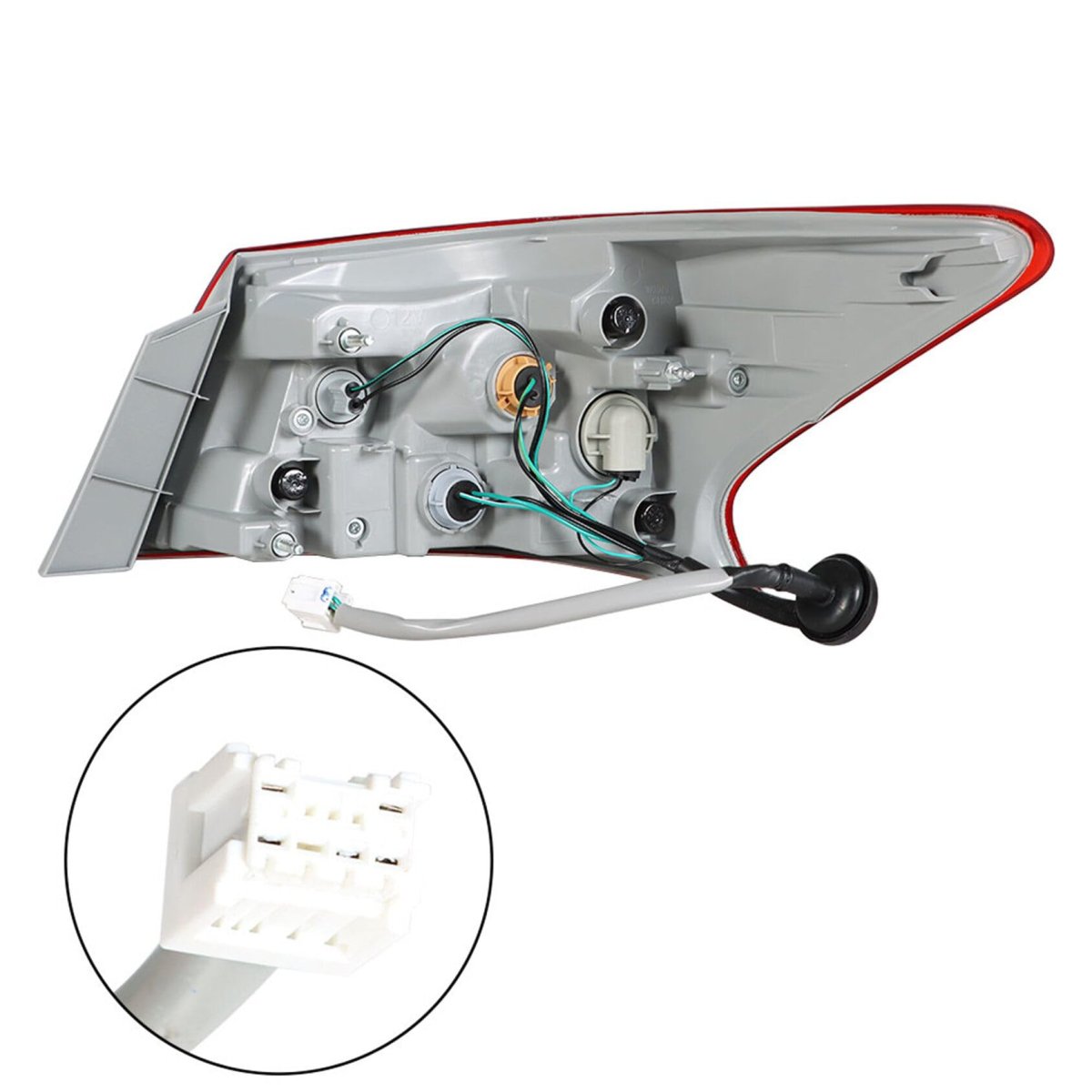 Rear Left Tail Light Assembly For 2016 2017 2018 Sentra Outer Driver Side Replacement Ni2804108 Halogen With Bulbs Red And