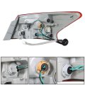Rear Left Tail Light Assembly For 2016 2017 2018 Sentra Outer Driver Side Replacement Ni2804108 Halogen With Bulbs Red And