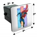 Superman Three Color Sky Tow Trailer Hitch Cover Plug Insert