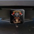 Firefighter Skull First In Last Out Fireman Tow Trailer Hitch Cover Plug Insert