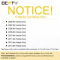 Ocpty 1x Flip Key Entry Remote Control Fob Transponder Ignition For 06-13 Honda Civic N5f-s0084a 35111-sva-305 3248a-s0084a