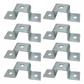 6 Pack 5 Hole U Shaped Connector Bracket For All 1-5 8 Strut Channel Heavy Duty Electro-galvanized
