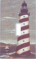 Art Plates Outlet Cover Decorative Metal Wall Plate Cape Lighthouse 
