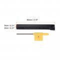 Uxcell Indexable Cnc Lathe Turning Tool Holder 95a Sclcl0808f06 5 16 Shank 40cr Steel Carbide For Grooving Threading