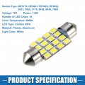 A Absopro 6411 6413 2835 Chipset 16-smd 6000k 36mm Car Led Bulb Interior Festoon Door Dome Map Trunk Cargo Courtesy Glove Box