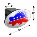 Libertarian Party Porcupine Oval Tow Trailer Hitch Cover Plug Insert
