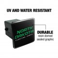 North Dakota Secondary Logo Tow Trailer Hitch Cover Plug Insert