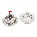 Uxcell 4x Silver Tone Stainless Steel Perforated Mesh Air Vents Louvers 25mm
