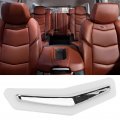 For Seat Back Emblem Abs Car Interior Badge Trim Wave Crest Shape Decoration Replacement Cadillac