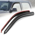 Window Rain Guards For 1999-2007 Chevy Silverado Gmc Sierra 1500 2500 3500 Classic Standard Cab Carbon Fiber Pattern Glossy 