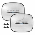 Ipick Image For Chrysler Logo Car Side Window Mesh Sun Shades Baby Children Uv Protection 2 Pack