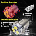 Ruiandsion 2pcs P13 5s Led Bulb 18v White 2835 3smd Chips Upgrade For Flashlights Torch Light Non-polarity