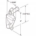 Prime-line 107378-bnt Satin Nickel Door Knocker 160-degree