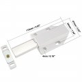 Uxcell Magnetic Touch Catch Latch Push To Open Abs White For Large Door 2pcs