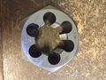 1 4-20 Carbon Steel Hexagonal Re-threading Die 
