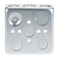Electrical Box 4 Pcs Square Outlet 21cubic Inches Ten 1 Six 3 Knockouts 1-1 2 Deep Galvanized Steel