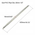 Uxcell 16mm Outer Dia Spring Pipe Bender For 16 4mm 18 Inner Pvc 425mm Length