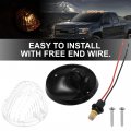 X Autohaux 5pcs Top Cab Marker Light Roof Running Lamps Clear Covers Lens Yellow Led For Chevrolet C30 C20 K30 K20 1977-1986