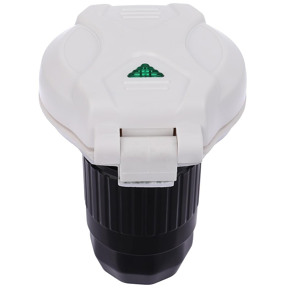50 Amp 125 250v Power Cord Twist Electrical Lock Boat Rv Marine Inlet With Indicator Light White