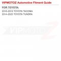 Vipmotoz Full Led Truck Trunk Cargo Bed Lighting Kit Lamp Harness Compatible With 2014-2023 Toyota Tundra 2016-2019 Tacoma