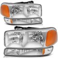 Aintier Automotive Headlight Assemblies Fit For Gmc Sierra 1500 1999-2006 For Classic 2007 Hd 2001-2003 2005-2006