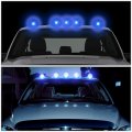 Auto Dynasty Compatible With Dodge Ram 1500 2500 3500 Be 5 X Led Cab Roof Top Lights Chrome Housing Blue