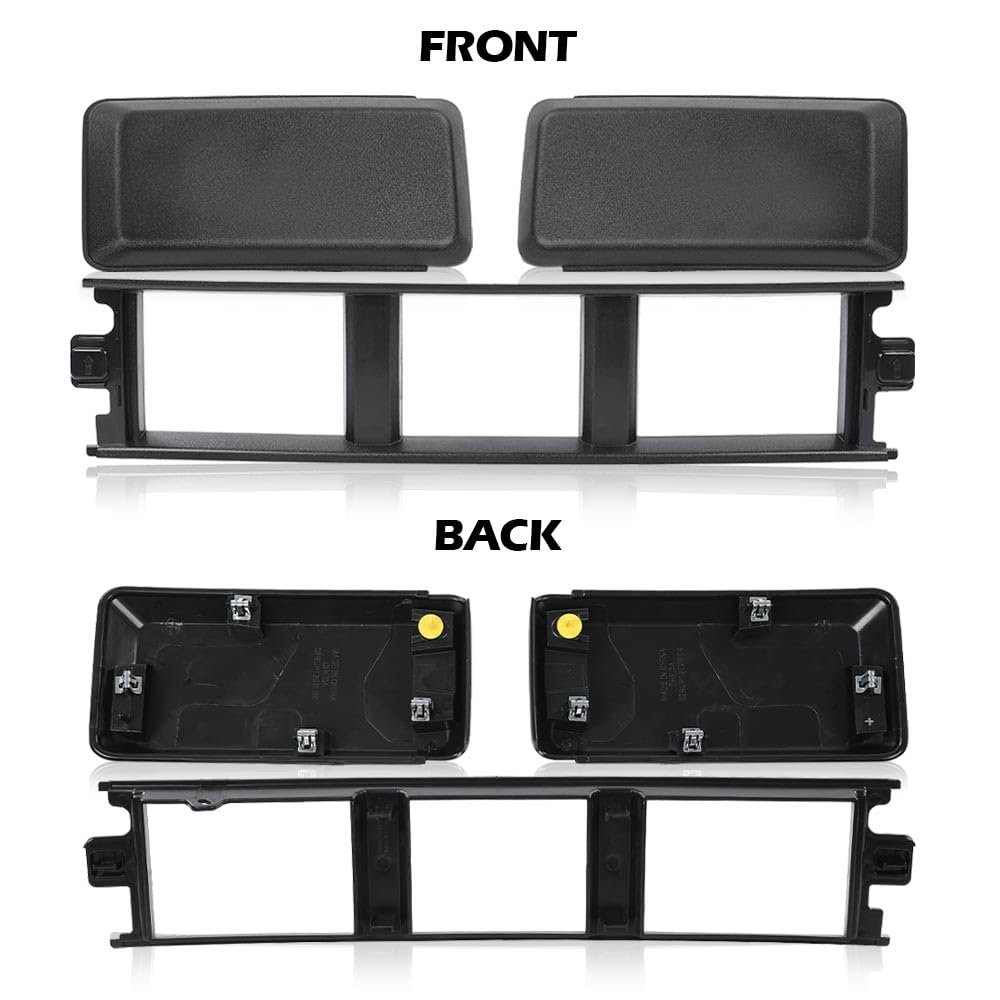 Front Bumper Lower Center Cover And Guards Pads End Caps For Ford F150 2018 2019 2020 Black Abs Plastic Replace Jl3z17b968bb
