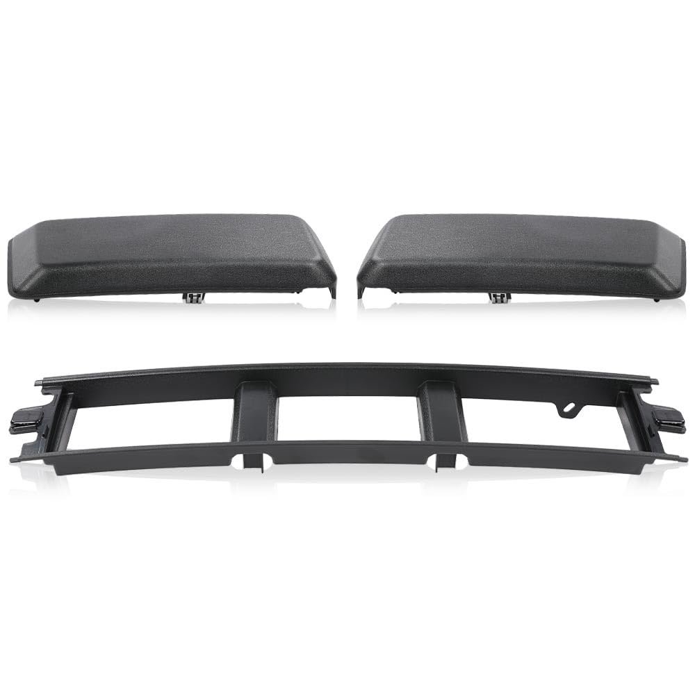 Front Bumper Lower Center Cover And Guards Pads End Caps For Ford F150 2018 2019 2020 Black Abs Plastic Replace Jl3z17b968bb