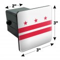 Washington D C The District Of Columbia Flag Tow Trailer Hitch Cover Plug Insert
