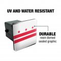 Washington D C The District Of Columbia Flag Tow Trailer Hitch Cover Plug Insert