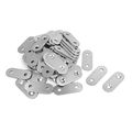 2 Holes Non-magnetic Stainless Steel Flat Corner Brace Angle Plate Repair Bracket 50pcs 