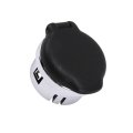 Power Outlet Cover For Chevy Silverado 3500 2011 To 2013 Ebony Plastic 0 87 Inside Diameter 1 06 In Outside Tether Attached